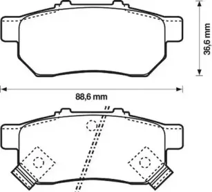 Комплект тормозных колодок, дисковый тормоз JURID купить