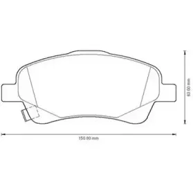 Комплект тормозных колодок, дисковый тормоз JURID купить