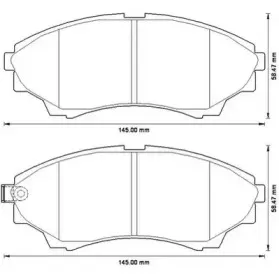 Комплект тормозных колодок, дисковый тормоз JURID купить