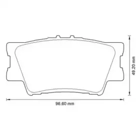 Гальмівні колодки задні Toyota Camry, RAV-4 / Lexus ES JURID купить