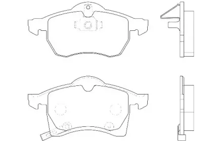 Комплект тормозных колодок, дисковый тормоз JURID купить