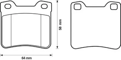 Комплект тормозных колодок, дисковый тормоз JURID купить
