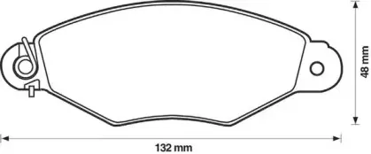 Комплект тормозных колодок, дисковый тормоз JURID купить