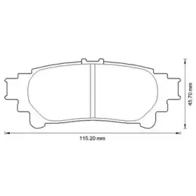Комплект тормозных колодок, дисковый тормоз JURID купить
