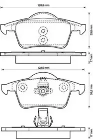 Комплект тормозных колодок, дисковый тормоз JURID купить