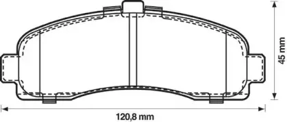 Комплект тормозных колодок, дисковый тормоз JURID купить
