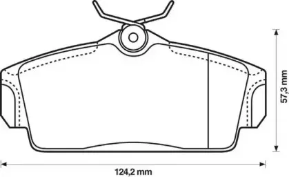 Комплект тормозных колодок, дисковый тормоз JURID купить