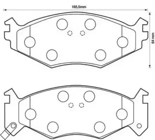 Комплект тормозных колодок, дисковый тормоз JURID купить