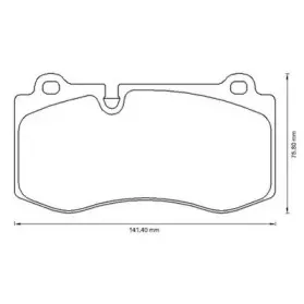 Комплект тормозных колодок, дисковый тормоз JURID купить