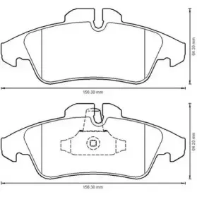 Комплект тормозных колодок, дисковый тормоз JURID купить