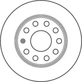 Гальмівний диск задній Audi A3 / Seat Leon, Altea, Toledo / Skoda Octavia / VW Jetta, Caddy, Golf JURID купить