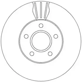 Гальмівний диск передній Volvo C30, C70, S40, V50 / Ford C-Max, Focus, Grand C-Max JURID купить