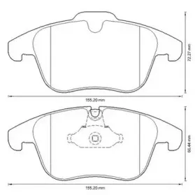 Комплект тормозных колодок, дисковый тормоз JURID купить