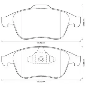 Комплект тормозных колодок, дисковый тормоз JURID купить