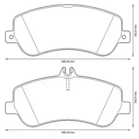 Комплект тормозных колодок, дисковый тормоз JURID купить