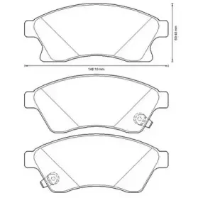 Комплект тормозных колодок, дисковый тормоз JURID купить