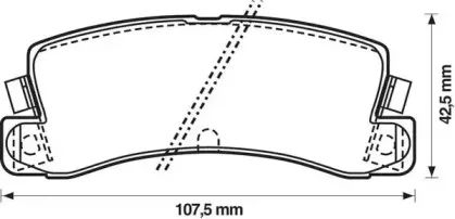 Комплект тормозных колодок, дисковый тормоз JURID купить