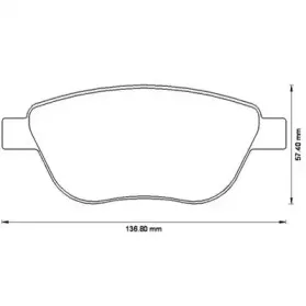 Комплект тормозных колодок, дисковый тормоз JURID купить