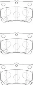 Комплект тормозных колодок, дисковый тормоз JURID купить