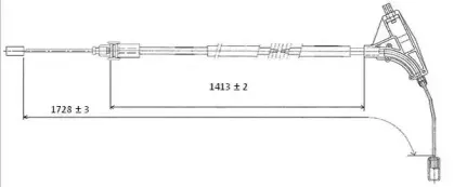 Трос, стояночная тормозная система JURID купить