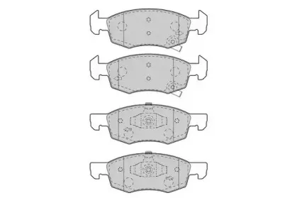 Комплект тормозных колодок, дисковый тормоз JURID купить