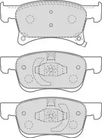 Комплект тормозных колодок, дисковый тормоз JURID купить