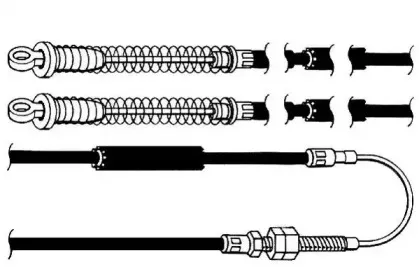 Трос, стояночная тормозная система JURID купить