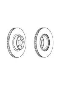 Гальмівний диск передній Land Rover Range Rover III (2009->) JURID купить