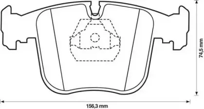 Комплект тормозных колодок, дисковый тормоз JURID купить