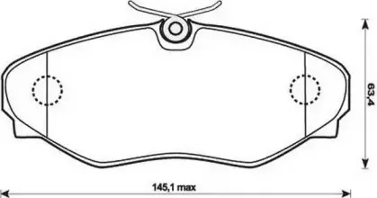 Комплект тормозных колодок, дисковый тормоз JURID купить