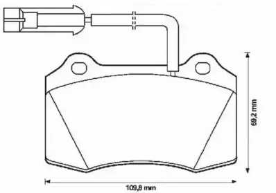Комплект тормозных колодок, дисковый тормоз JURID купить