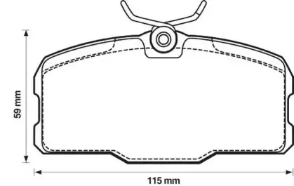 Комплект тормозных колодок, дисковый тормоз JURID купить