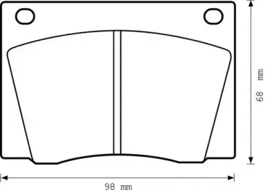 Комплект тормозных колодок, дисковый тормоз JURID купить