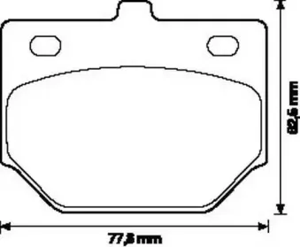 Комплект тормозных колодок, дисковый тормоз JURID купить