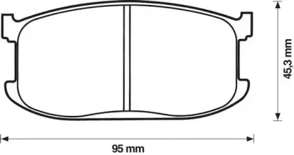 Комплект тормозных колодок, дисковый тормоз JURID купить