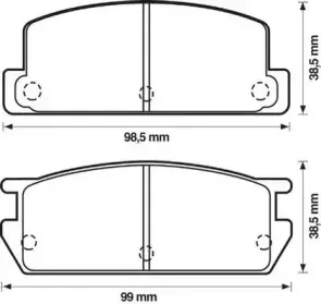 Комплект тормозных колодок, дисковый тормоз JURID купить