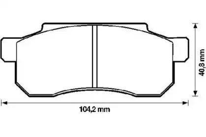 Комплект тормозных колодок, дисковый тормоз JURID купить