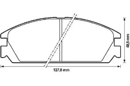 Комплект тормозных колодок, дисковый тормоз JURID купить