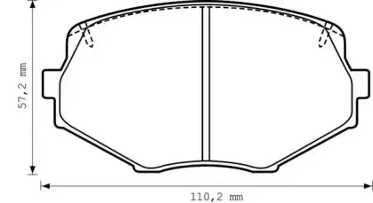 Комплект тормозных колодок, дисковый тормоз JURID купить