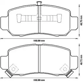 Комплект тормозных колодок, дисковый тормоз JURID купить
