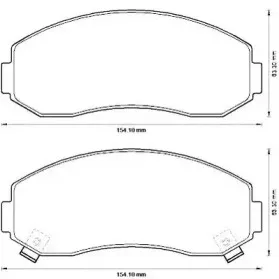 Комплект тормозных колодок, дисковый тормоз JURID купить