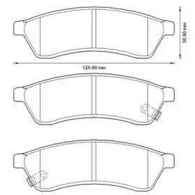 Комплект тормозных колодок, дисковый тормоз JURID купить