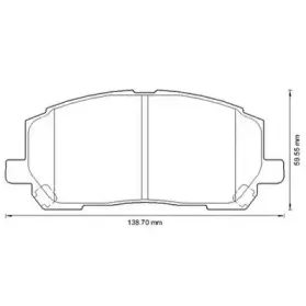 Комплект тормозных колодок, дисковый тормоз JURID купить