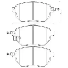 Комплект тормозных колодок, дисковый тормоз JURID купить