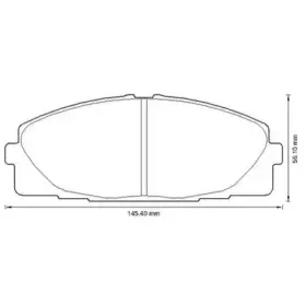 Комплект тормозных колодок, дисковый тормоз JURID купить