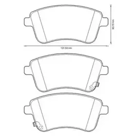 Комплект тормозных колодок, дисковый тормоз JURID купить