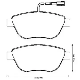 Комплект тормозных колодок, дисковый тормоз JURID купить