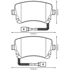 Комплект тормозных колодок, дисковый тормоз JURID купить