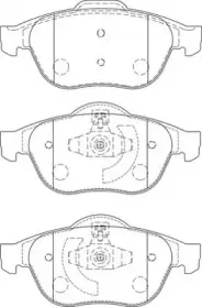 Комплект тормозных колодок, дисковый тормоз JURID купить