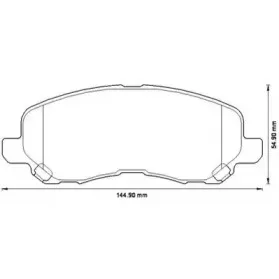 Комплект тормозных колодок, дисковый тормоз JURID купить